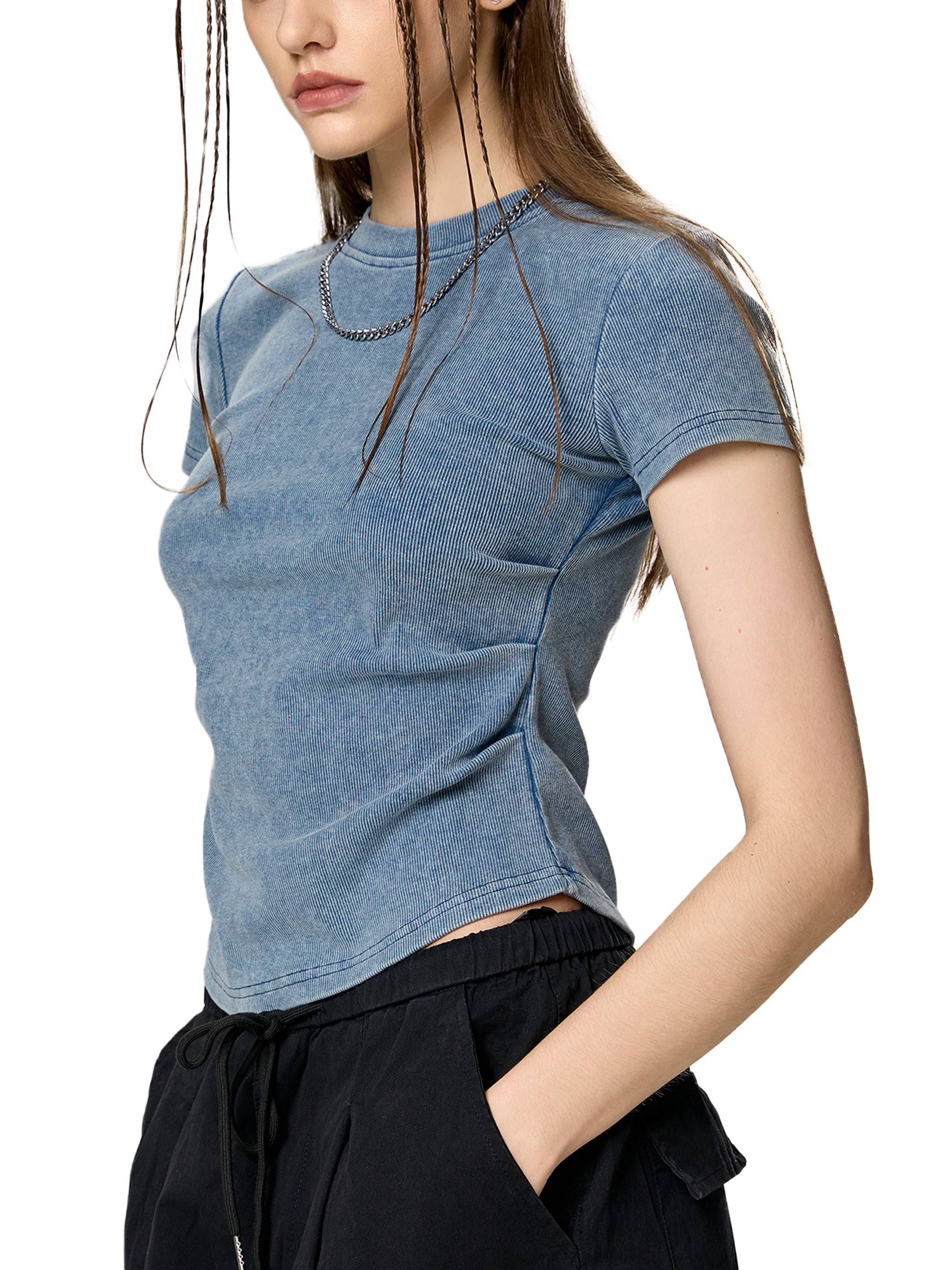 T-shirt moulant vintage