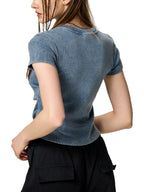 T-shirt moulant vintage