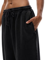 Pantalon droit délavé effet neige