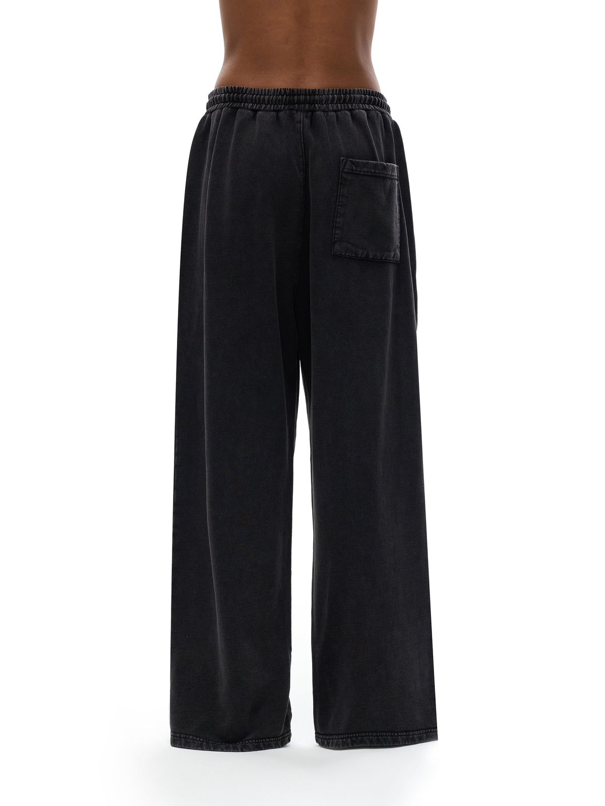 Pantalon droit délavé effet neige