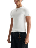 Crop top moulant côtelé homme : style urbain