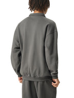Sweat-shirt à col polo épais