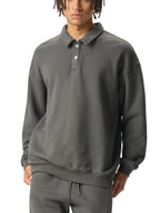 Sweat-shirt à col polo épais