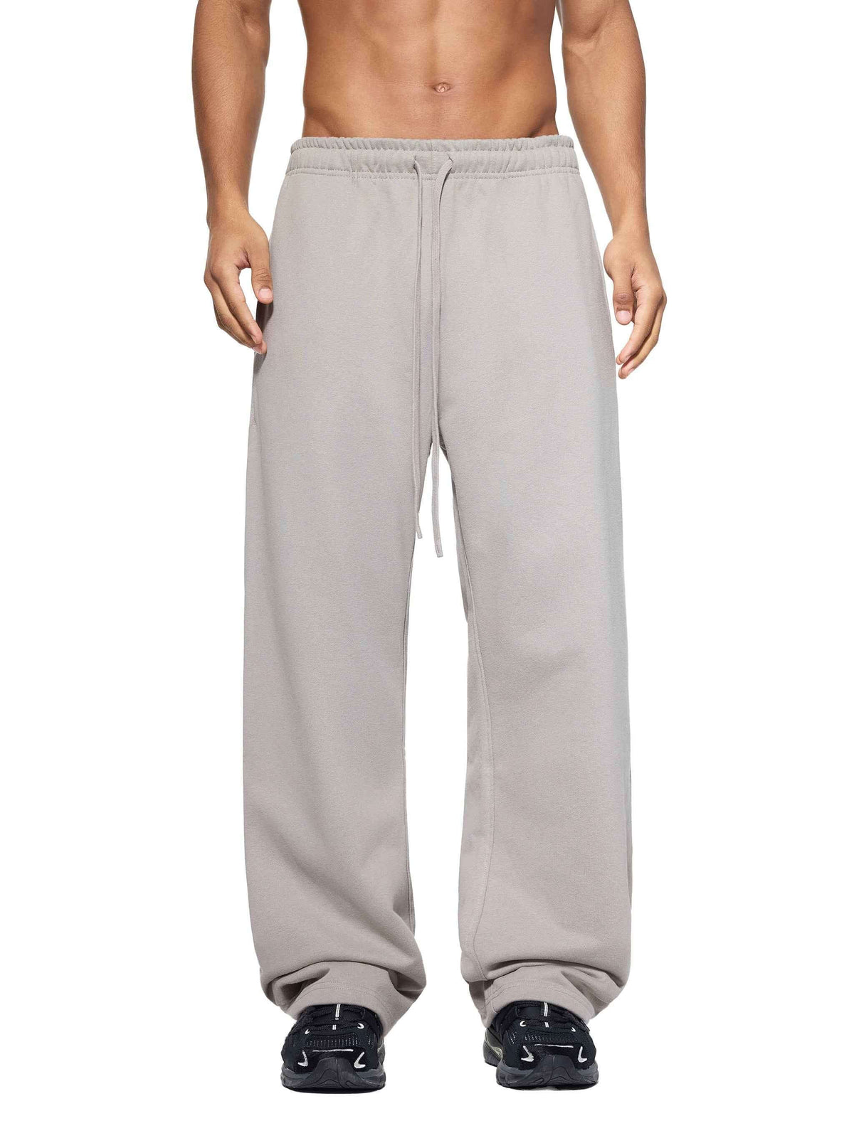 pantalons de survêtement droits unis