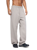 pantalons de survêtement droits unis