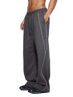 pantalons de jogging droits rayés