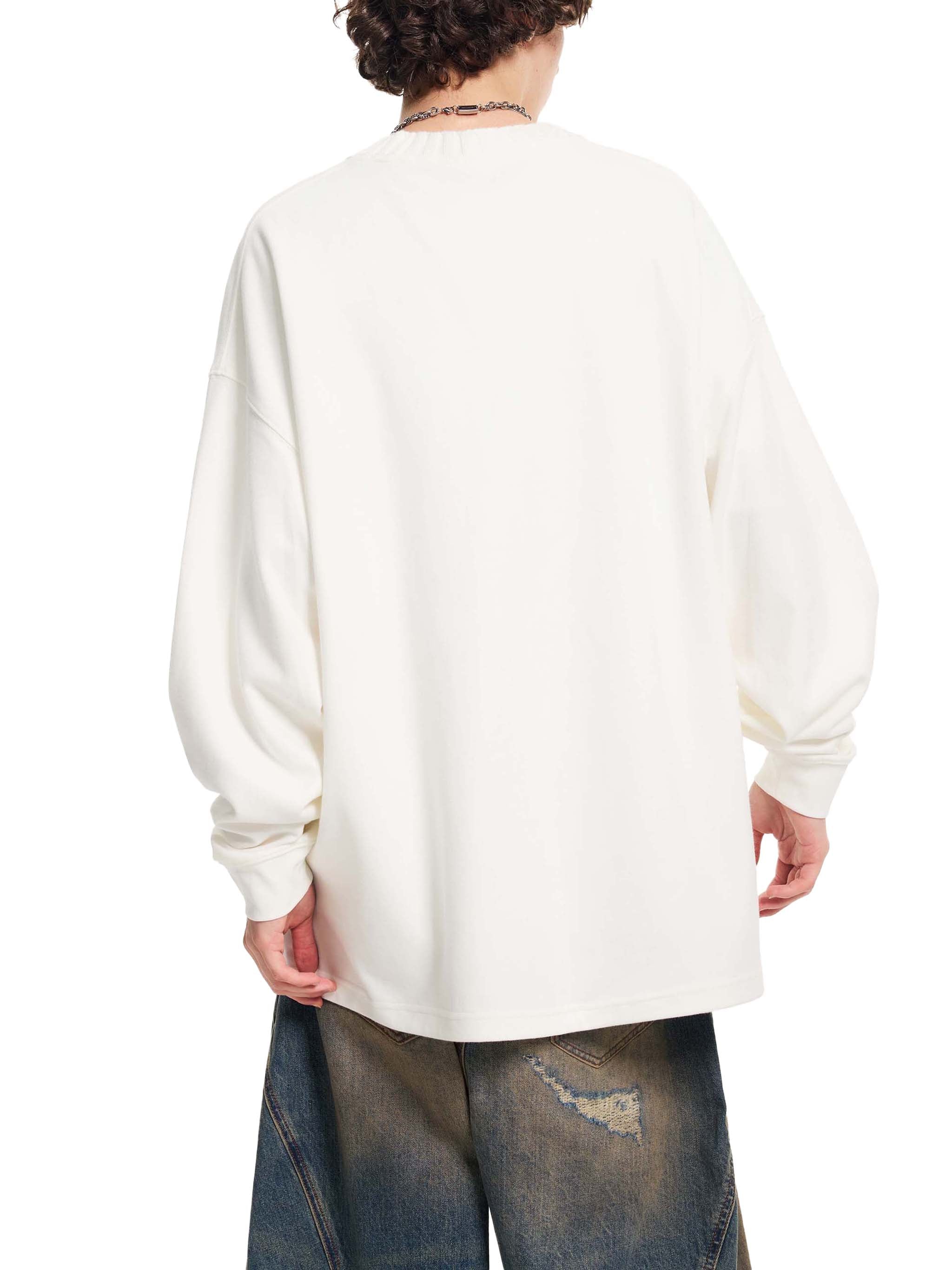 Sweat-shirt oversize à col rond