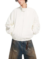 blouson aviateur à col montant