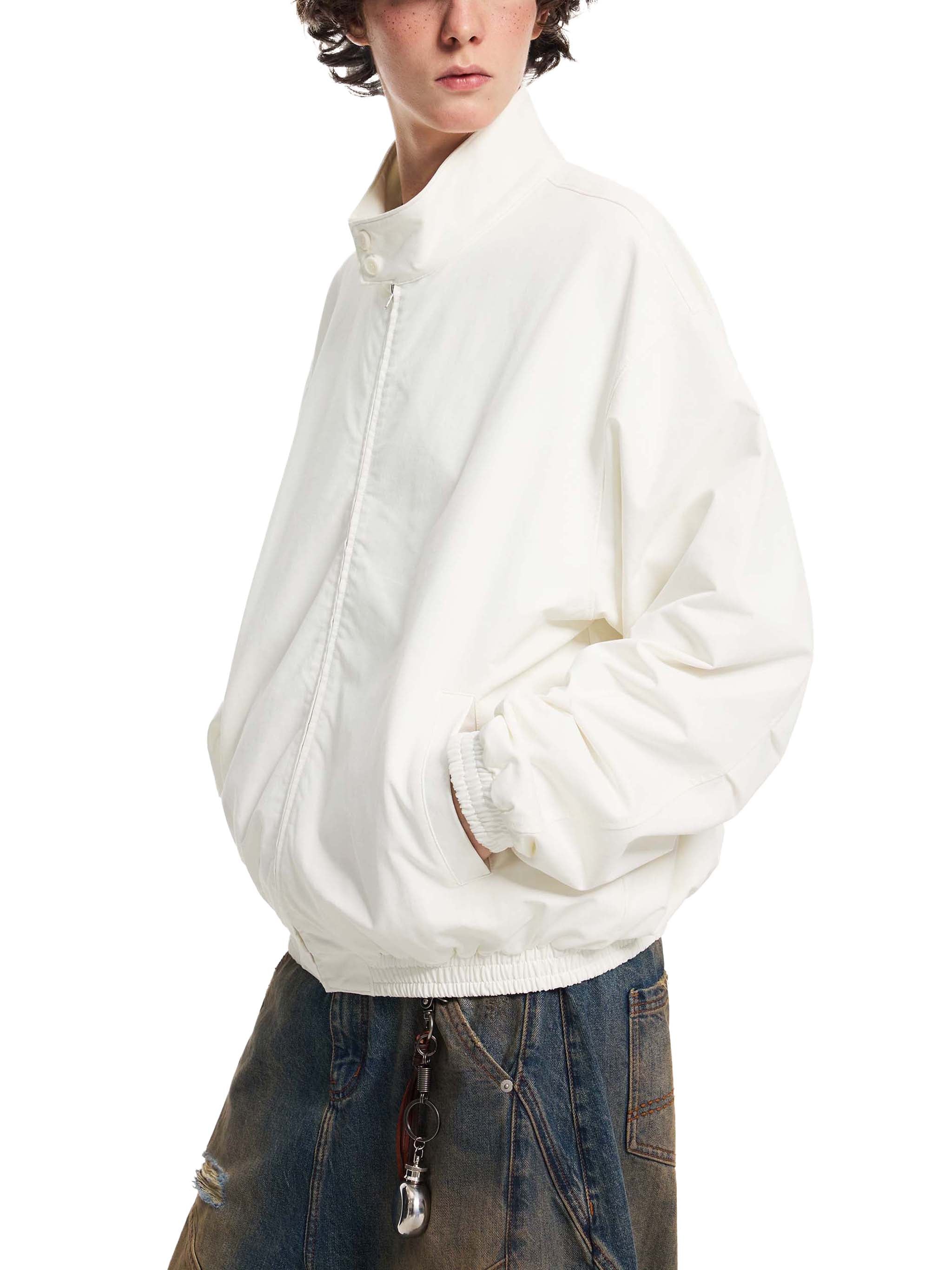 blouson aviateur à col montant