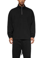 Sweat-shirt polaire à demi-zip