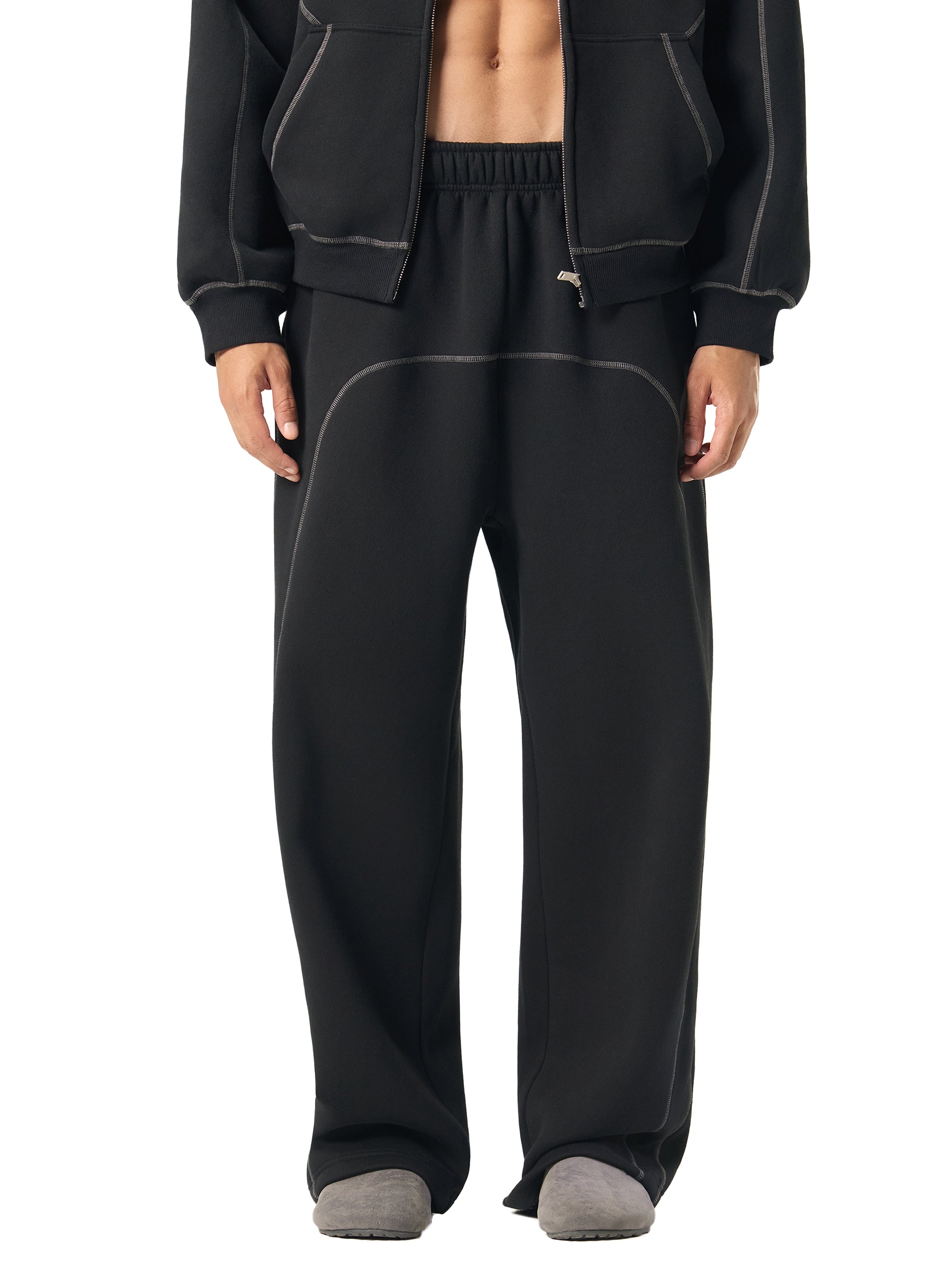 Pantalon polaire à surpiqûres