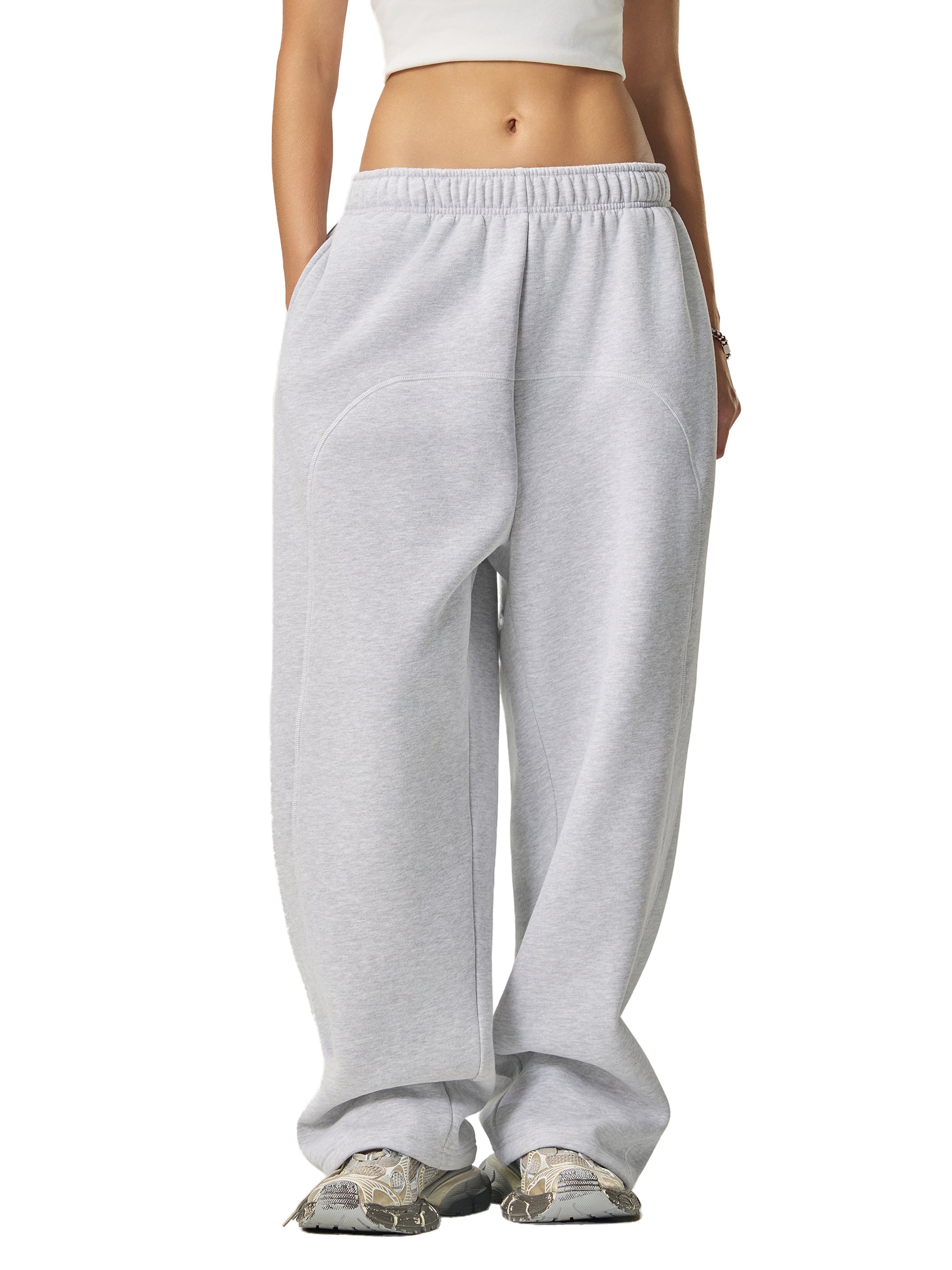 Pantalon polaire à surpiqûres