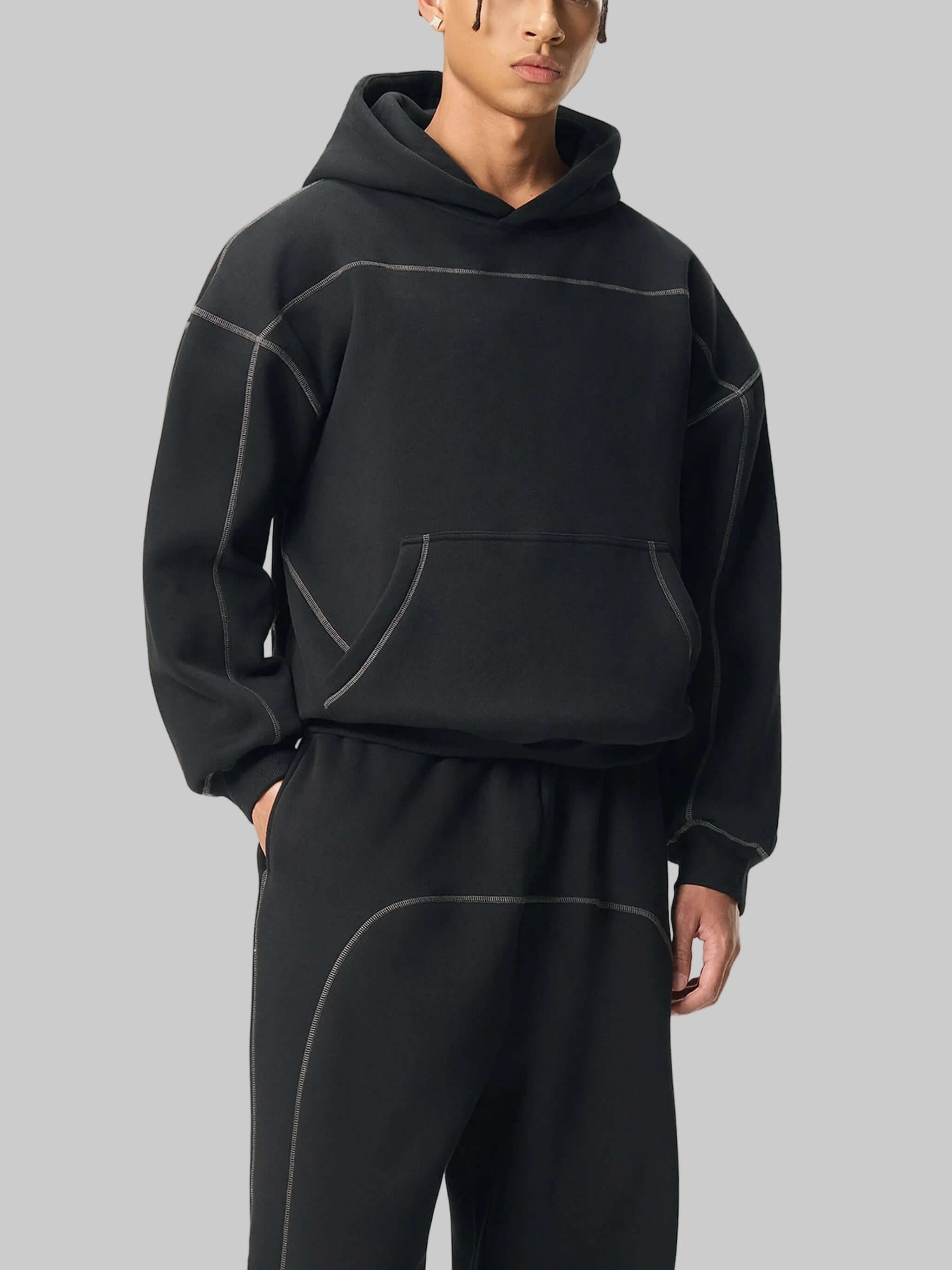 sweat à capuche polaire streetwear