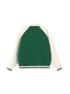 veste de baseball raglan contrastée