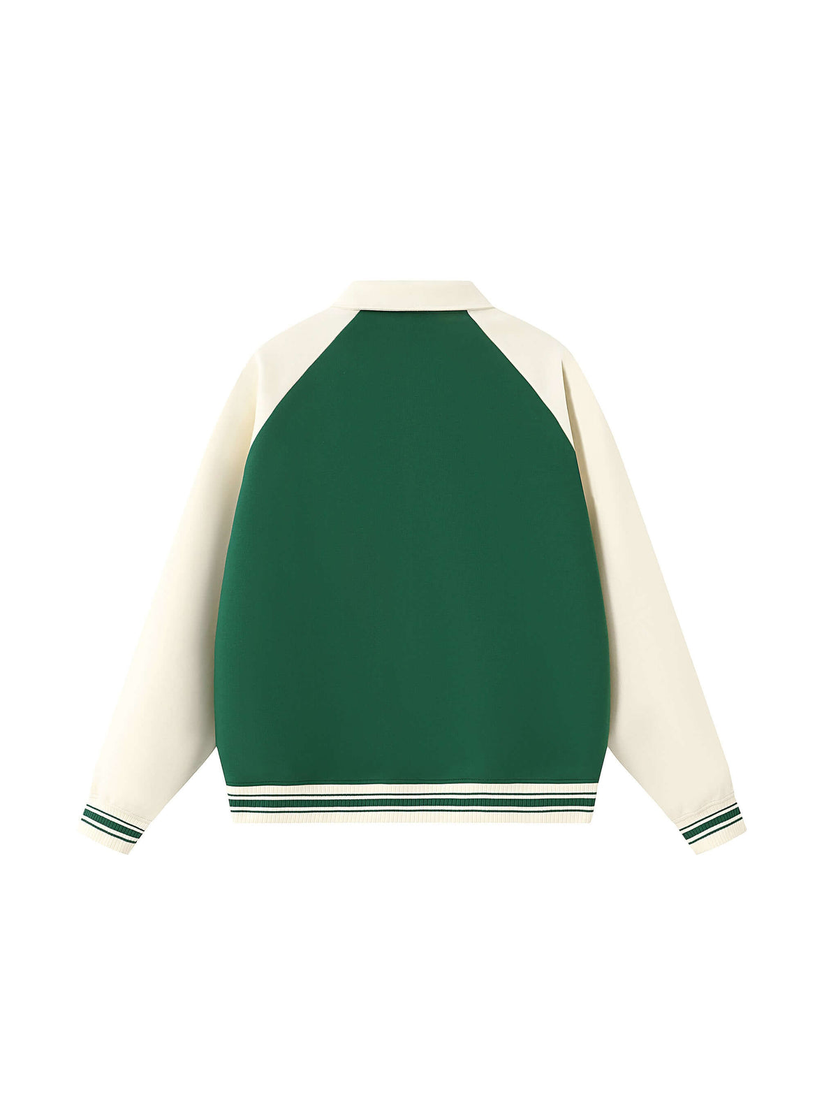 veste de baseball raglan contrastée