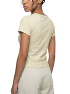 T-shirt cropped femme design bodycon