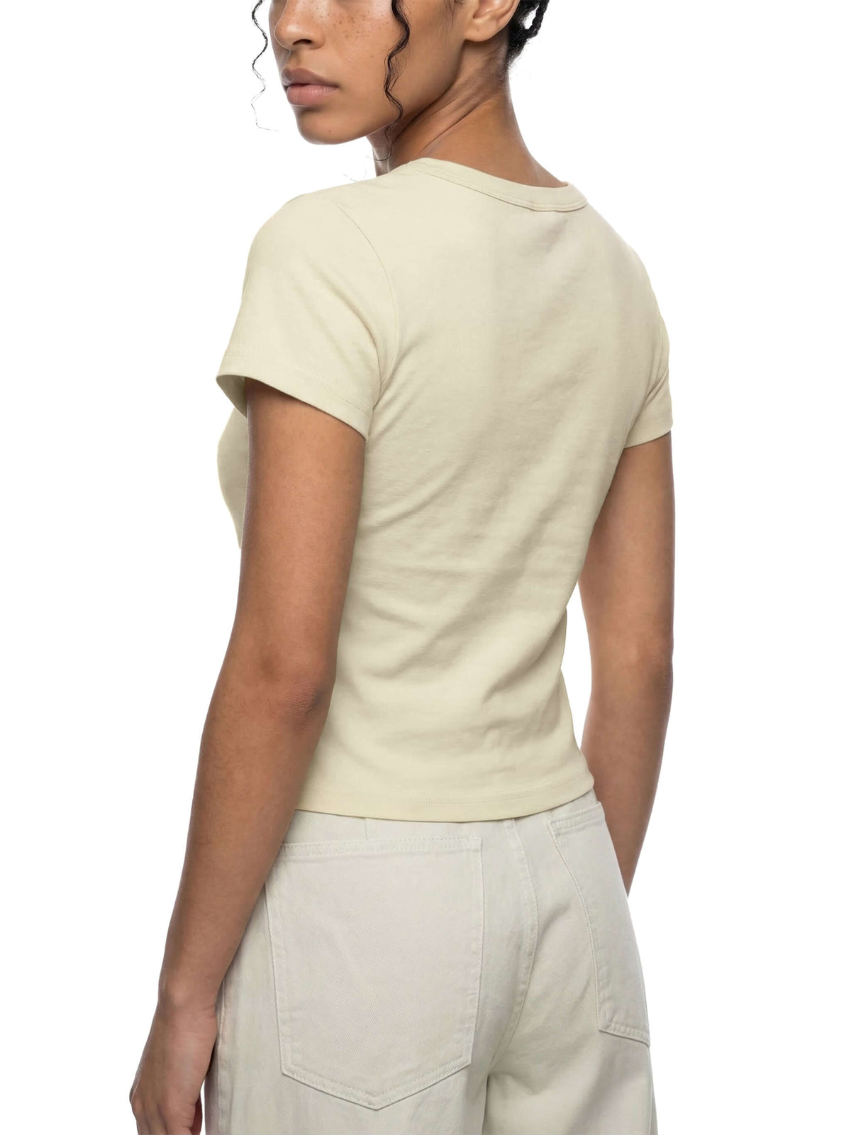 T-shirt cropped femme design bodycon
