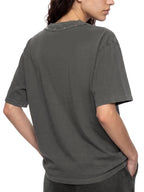 T-shirt boxy délavé clouté unisexe