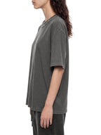 T-shirt boxy délavé clouté unisexe