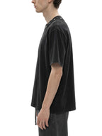 T-shirt boxy délavé clouté unisexe