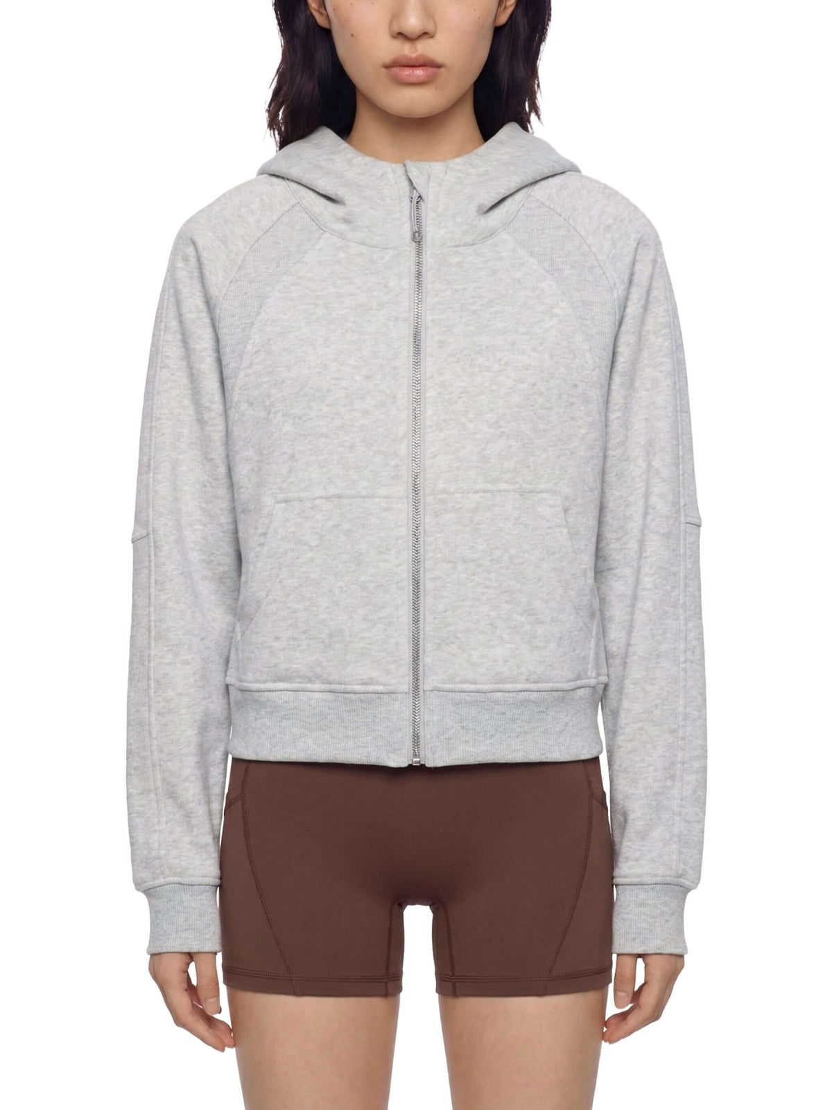 Sweat à Capuche Court Zippé : confort & style