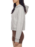 Sweat à Capuche Court Zippé : confort & style