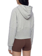 Sweat à Capuche Court Zippé : confort & style