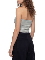 cropped tube top femme