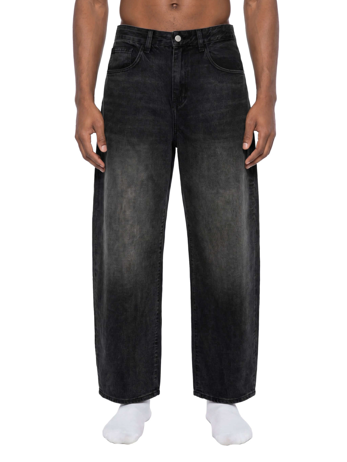 Barrel Leg Jeans Pour Hommes - Confort et Style Vintage