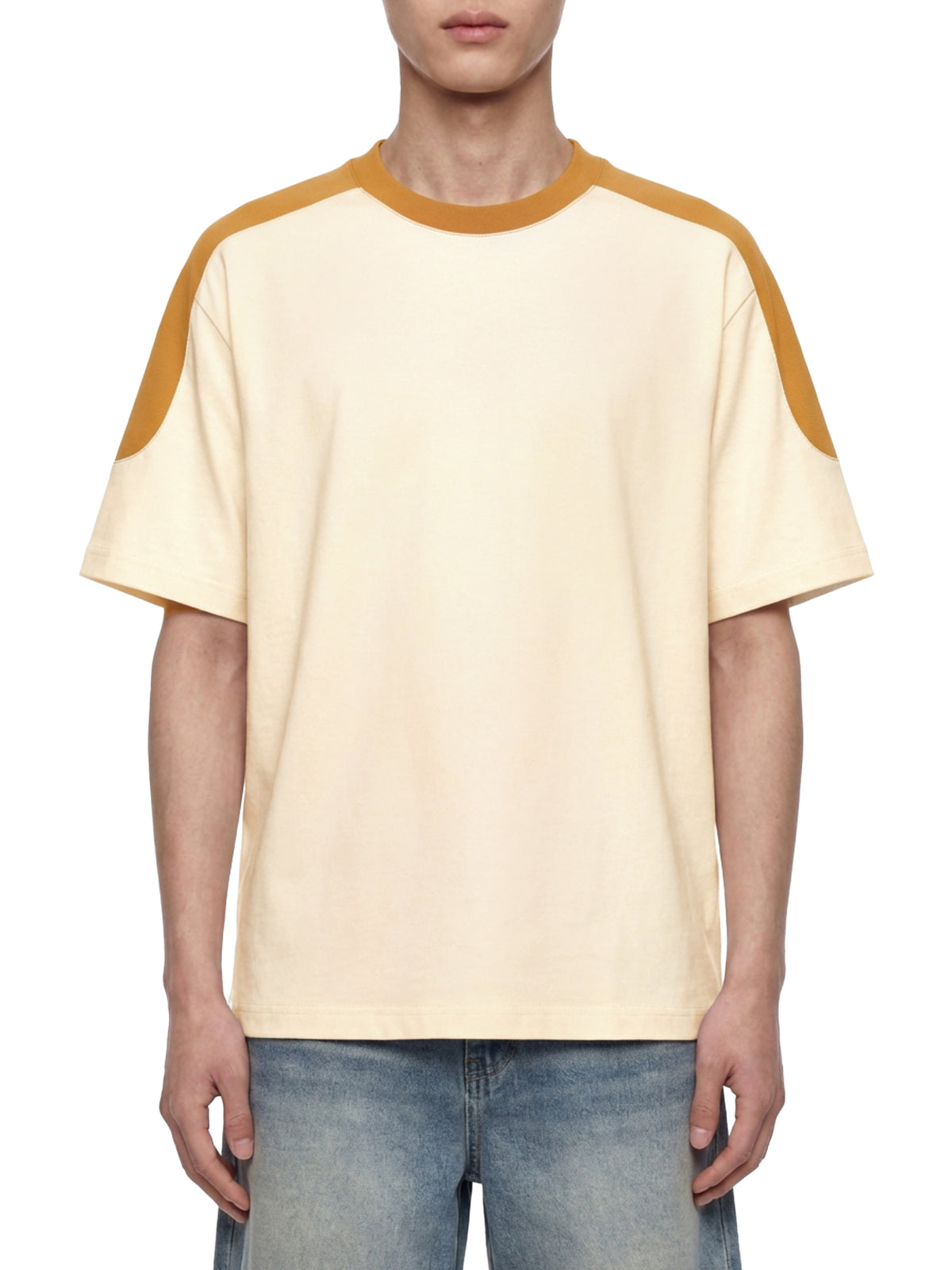 T-shirt oversize bicolore unisexe