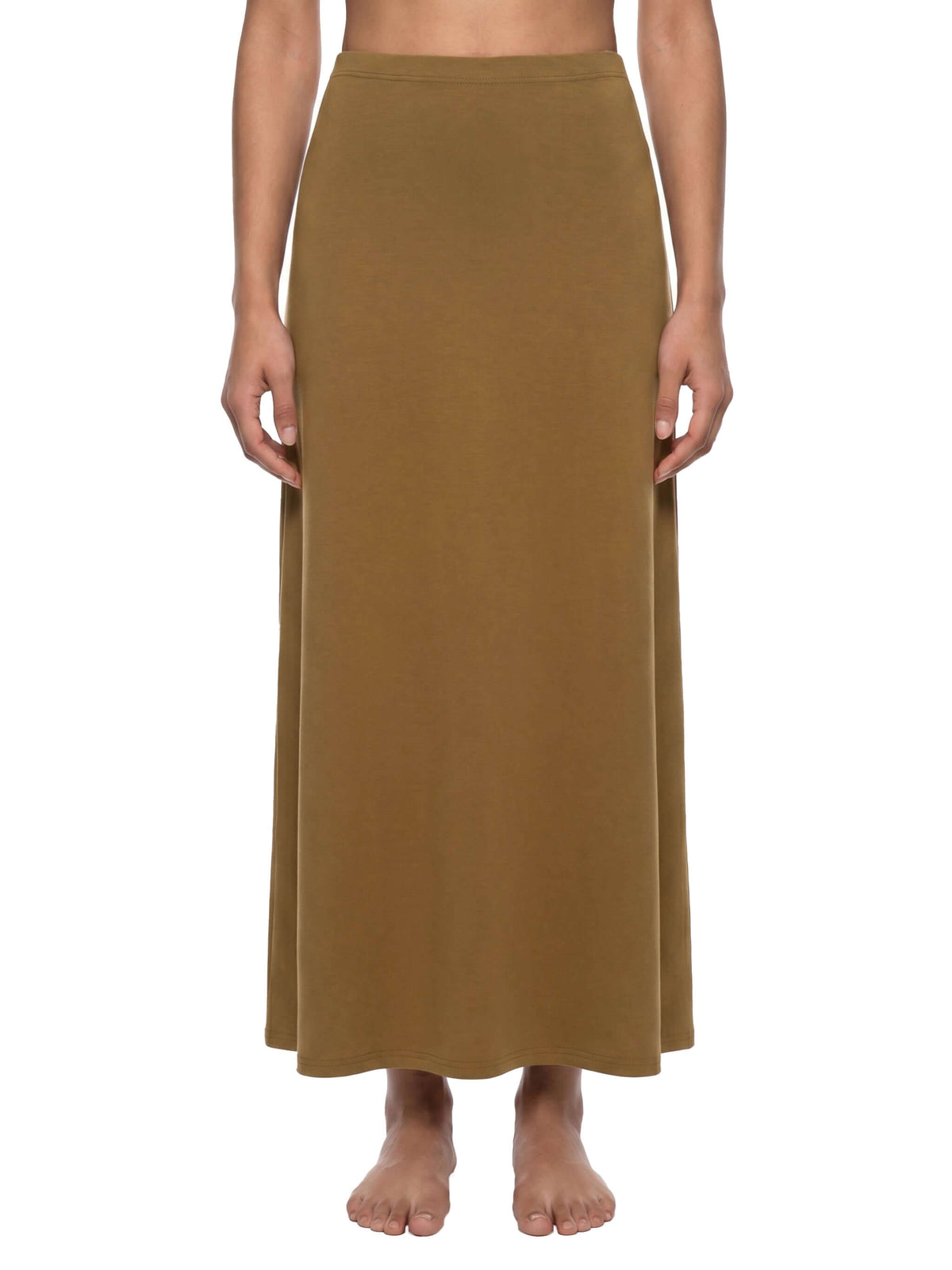jupe maxi moulante en maille - giav
