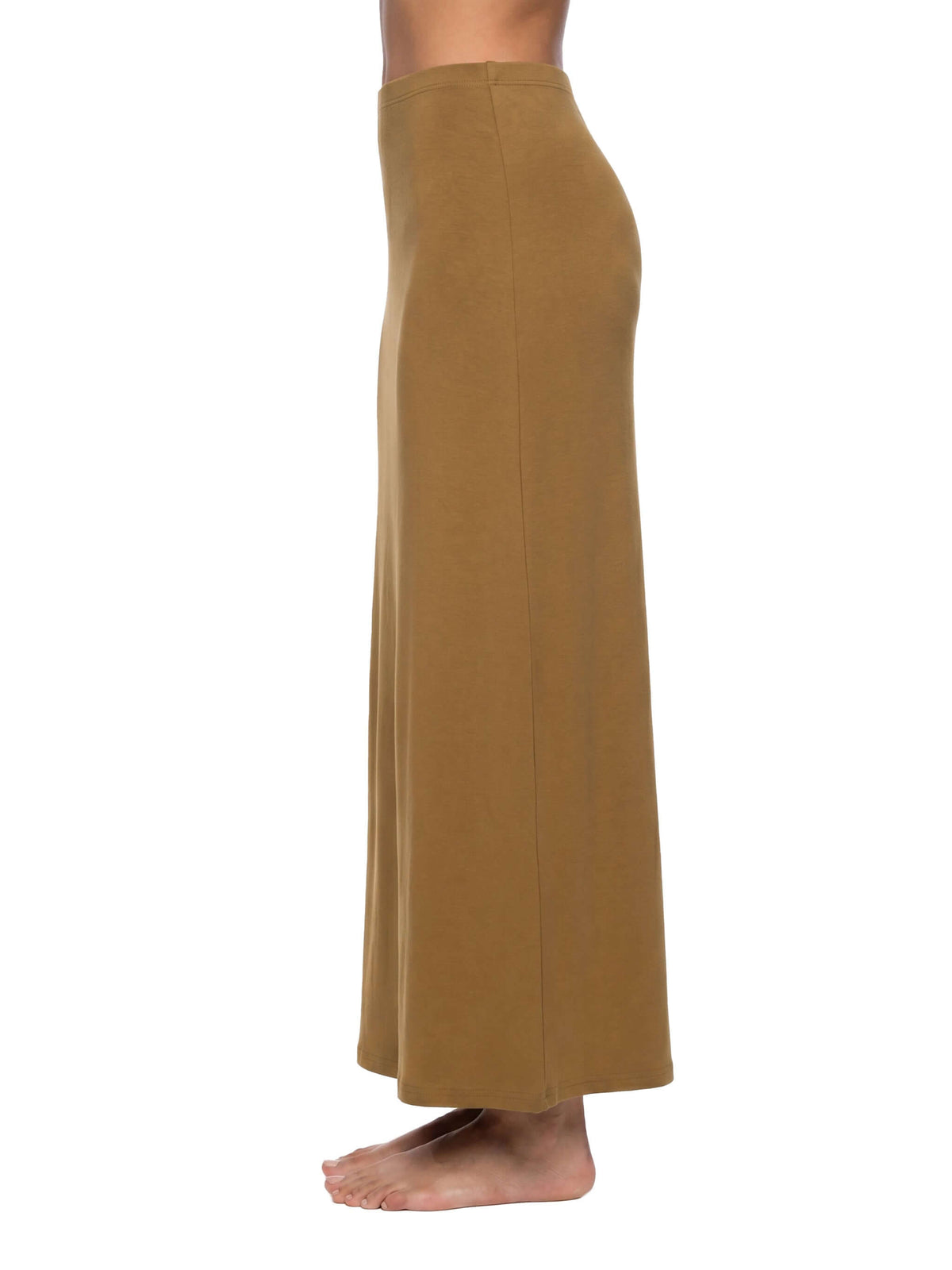 jupe maxi moulante en maille - giav
