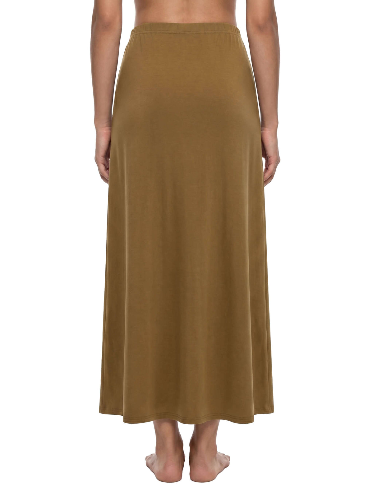 jupe maxi moulante en maille - giav