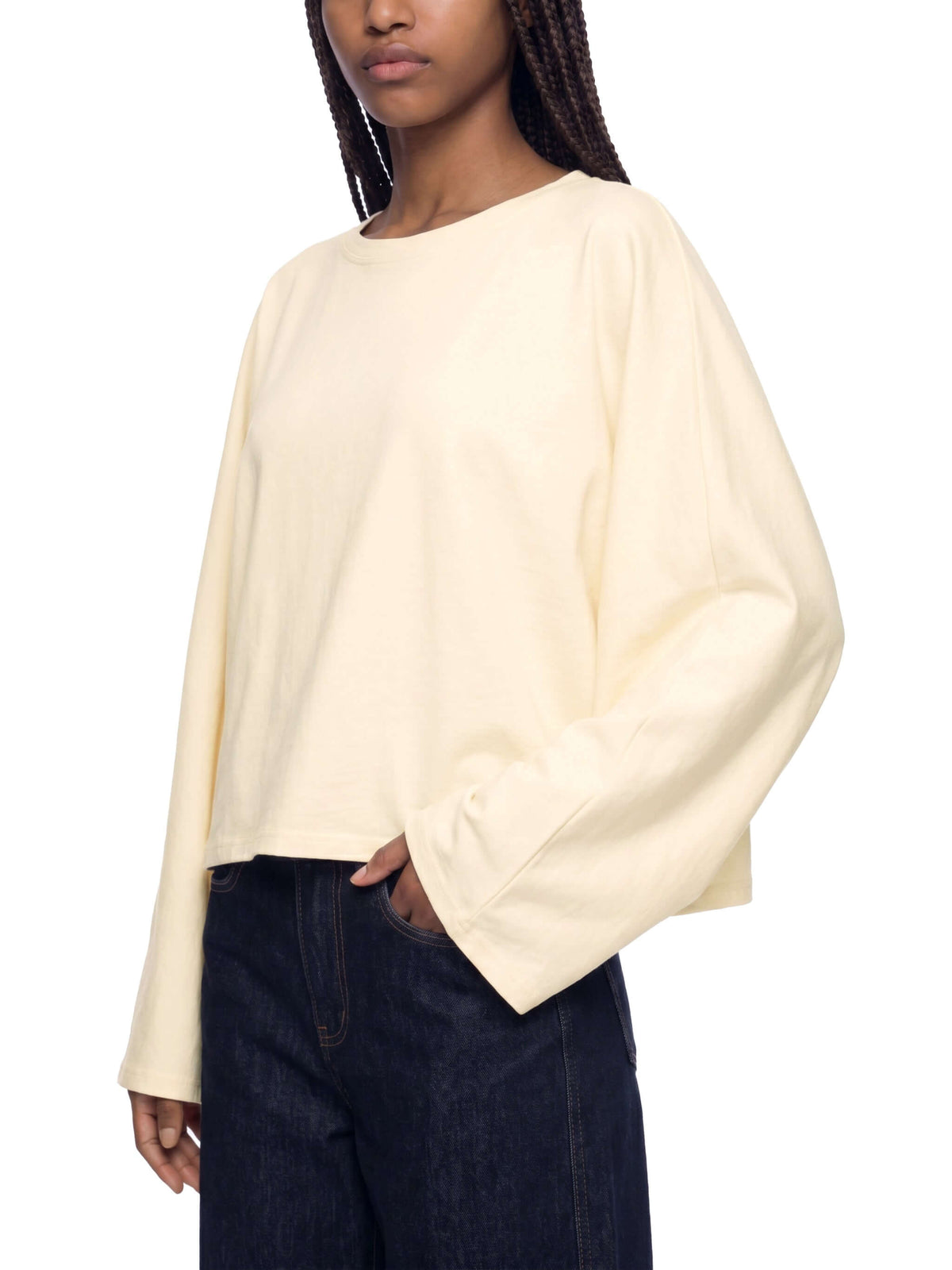 T-shirt femme à manches chauve-souris