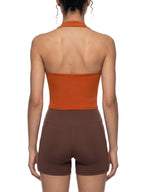 Women's Halter Crop Sports Bra