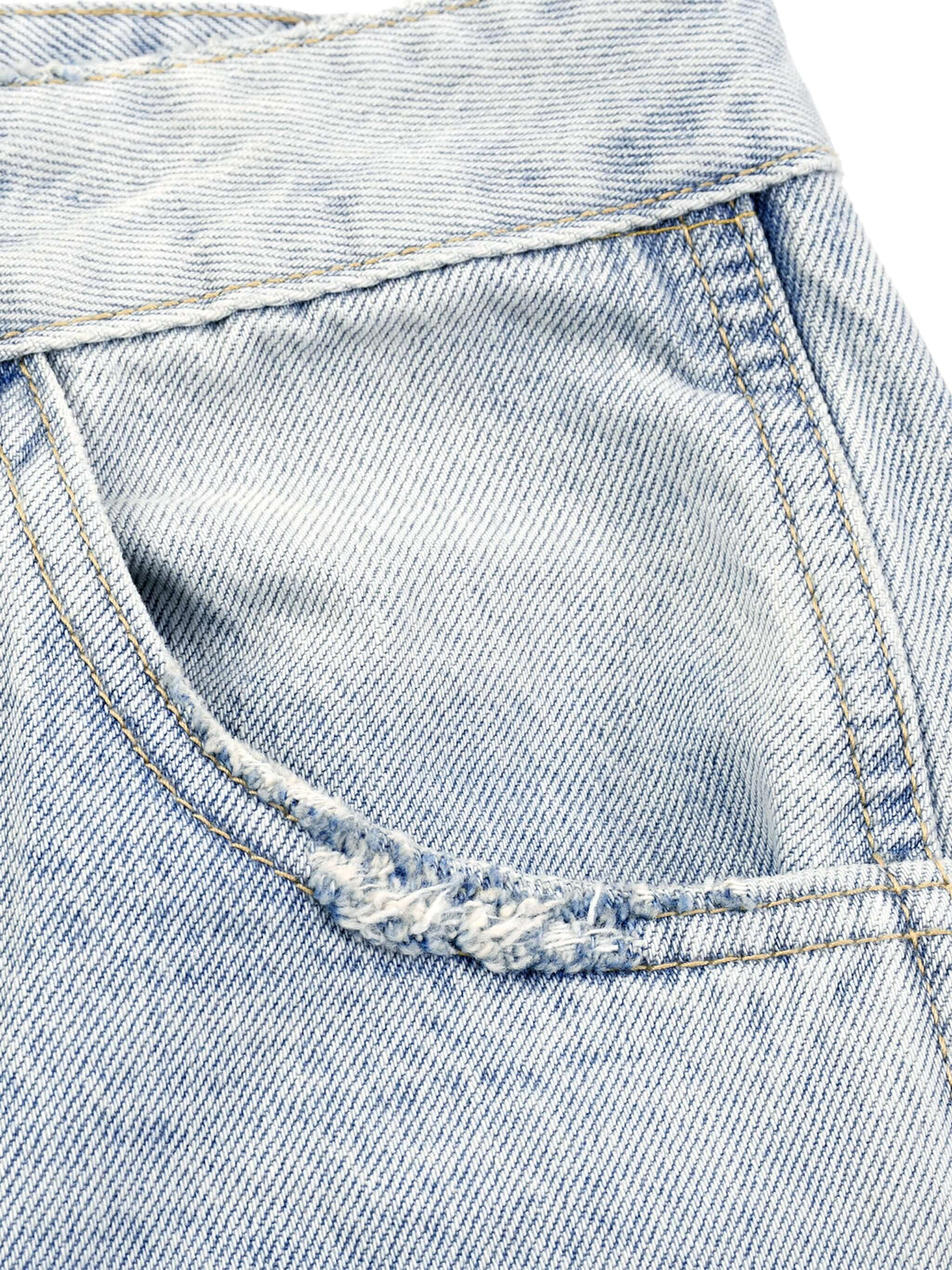 Hommes Jeans Vintage Délavé en Coupe Barrel Leg