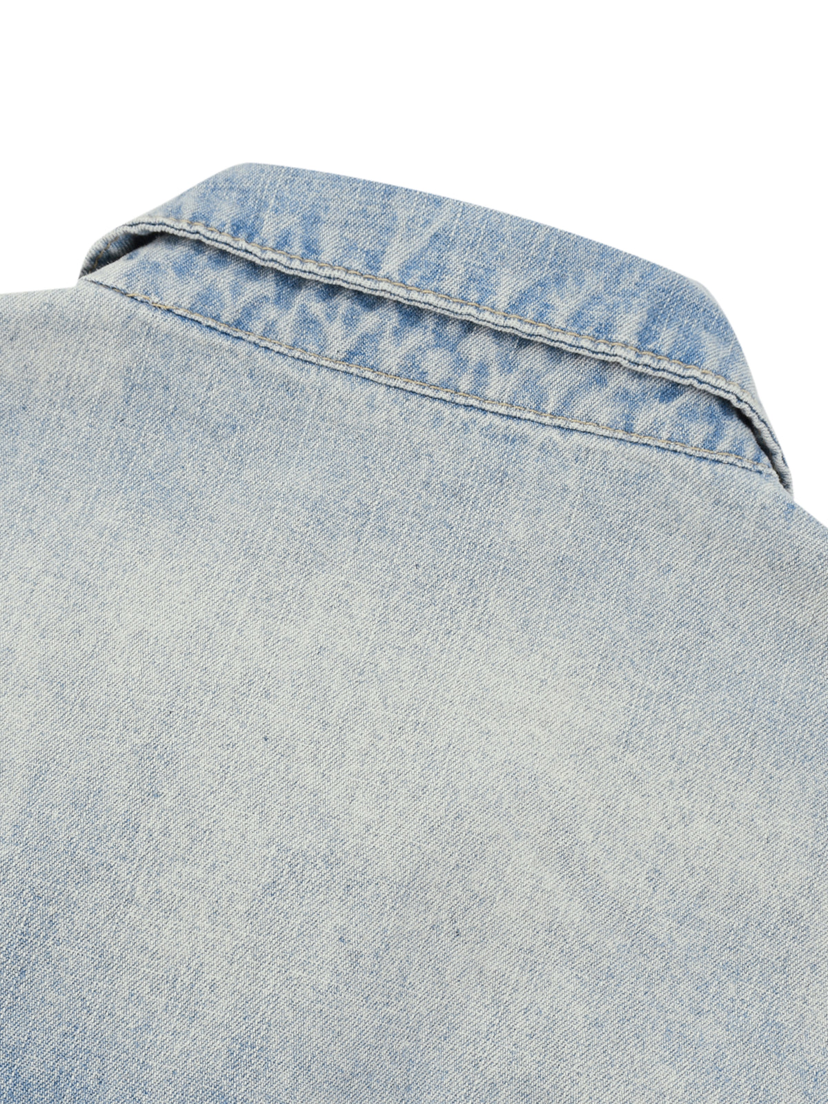 Veste en jean zippée à délavage vintage