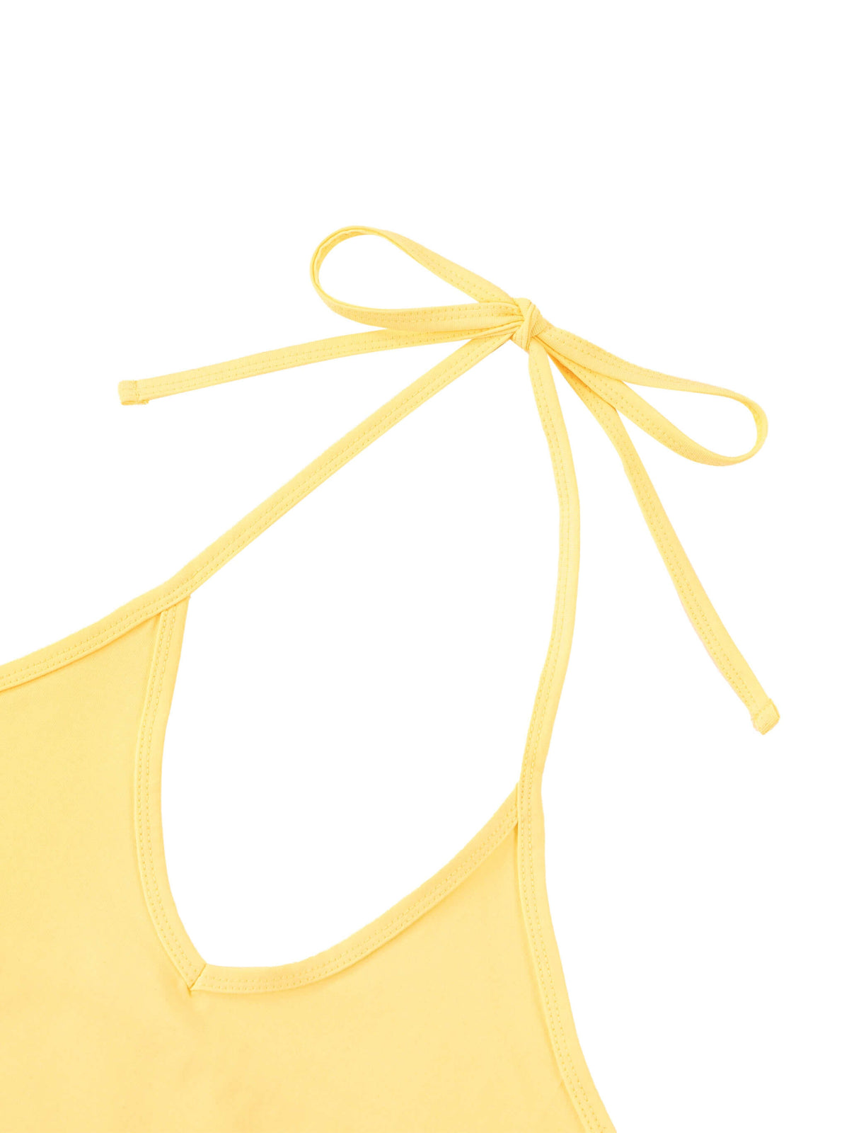 women's color block halter crop top