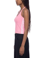 women's color block halter crop top