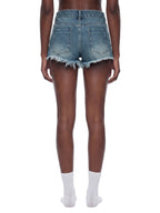 Short en Jean Délavé Vintage