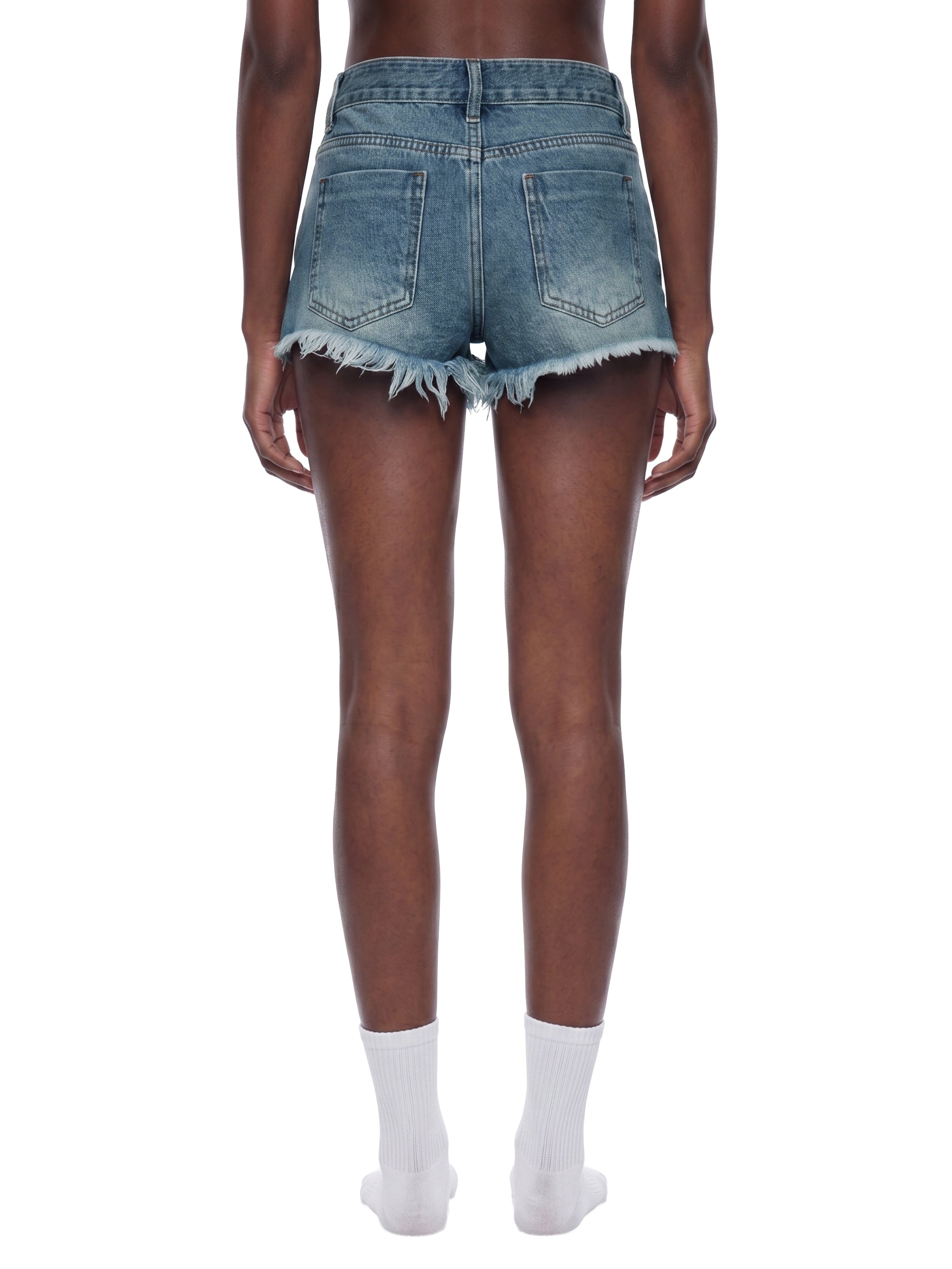 Short en Jean Délavé Vintage
