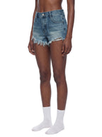 Short en Jean Délavé Vintage