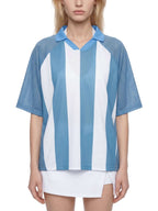 Unisex Striped Mesh Soccer Jersey
