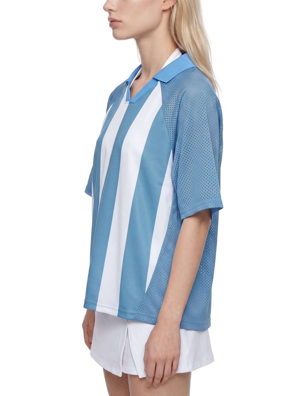 Unisex Striped Mesh Soccer Jersey
