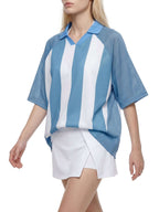 Unisex Striped Mesh Soccer Jersey