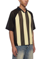 Unisex Striped Mesh Soccer Jersey