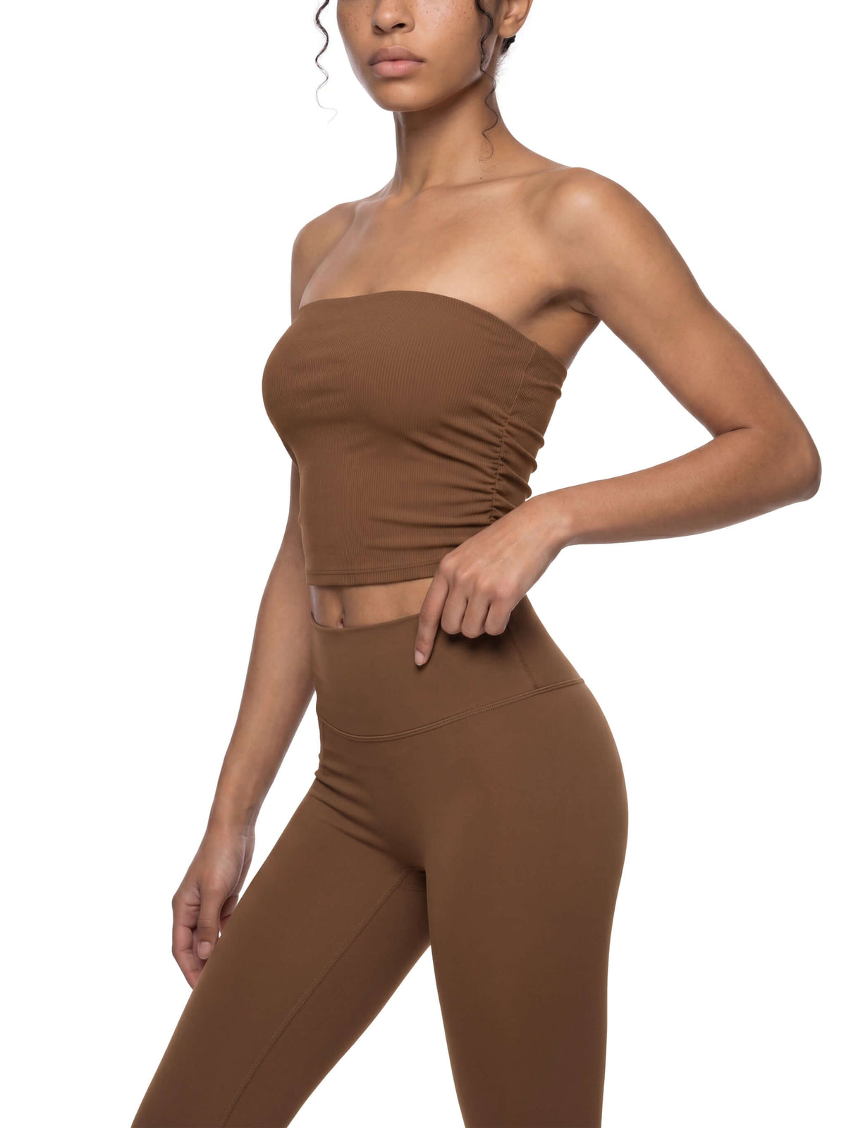 cropped yoga tube top for women