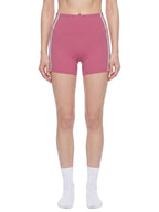 Short de Yoga à bandes Contrastantes