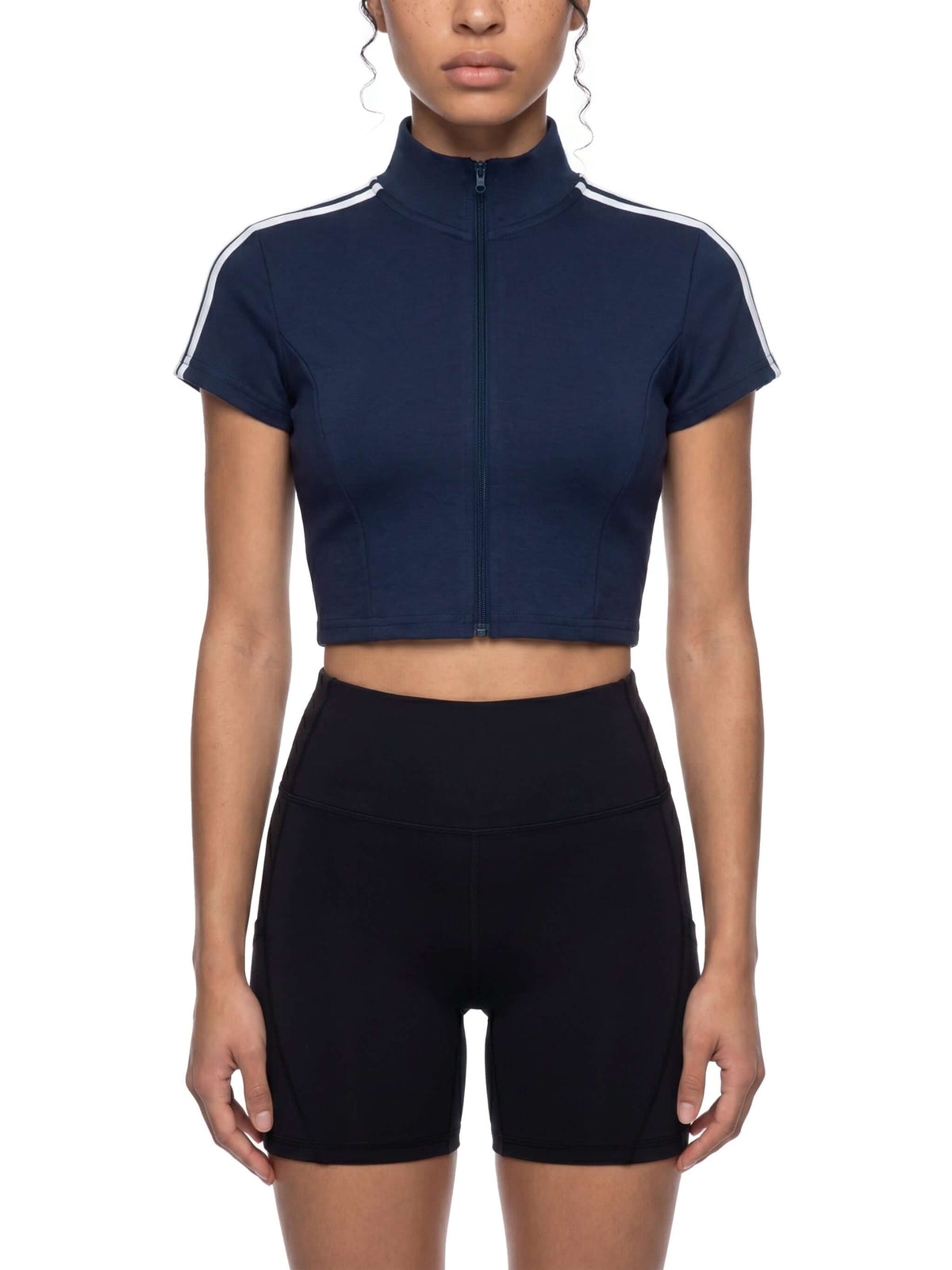 T-shirt zip court femme - giav