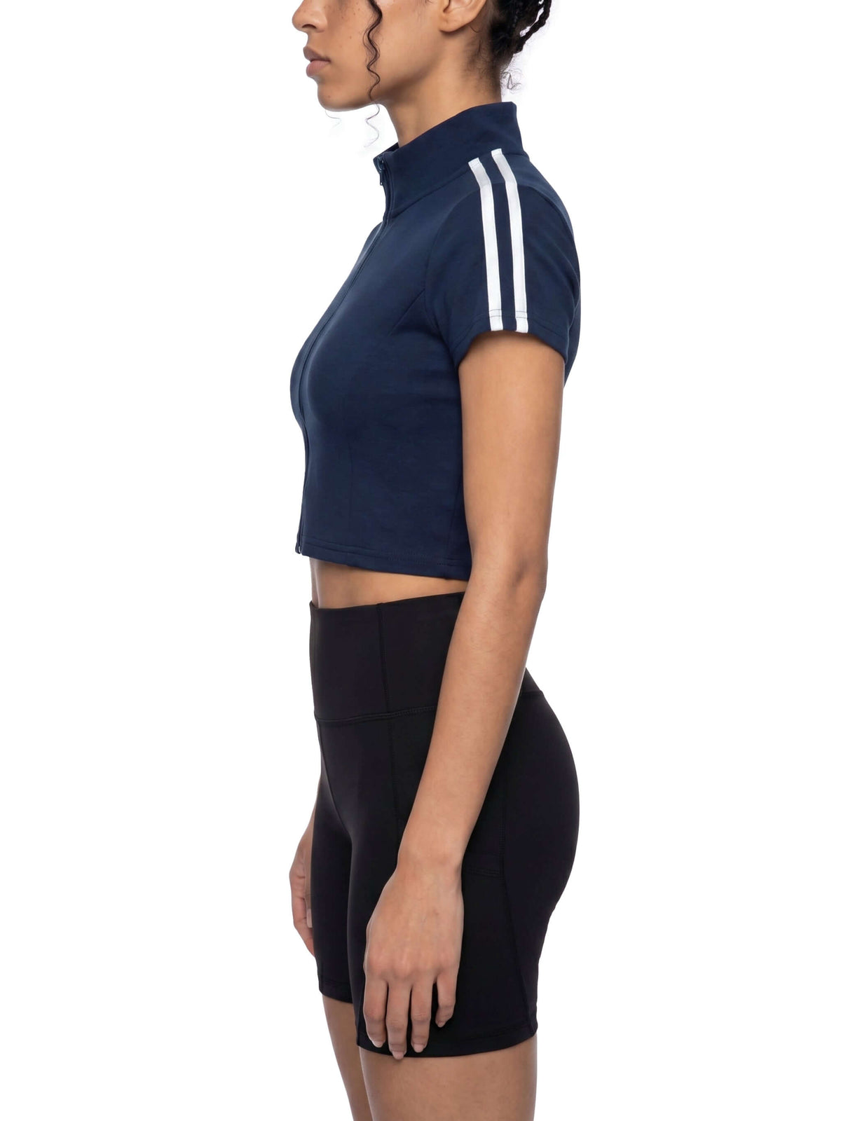T-shirt zip court femme - giav
